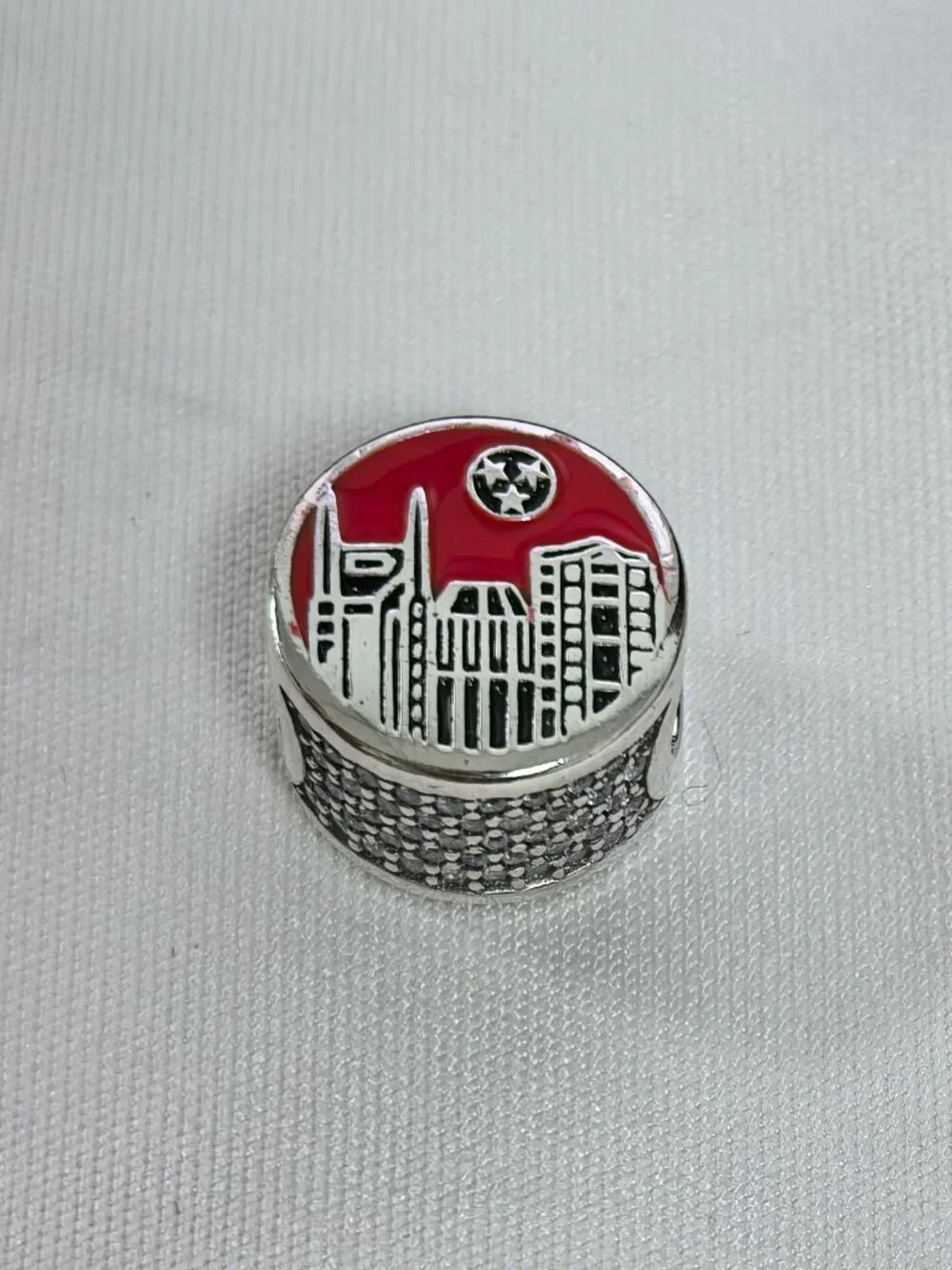 Pandora Nashville Guitar Exclusive Charm Pendant, S925 Silver Jewelry